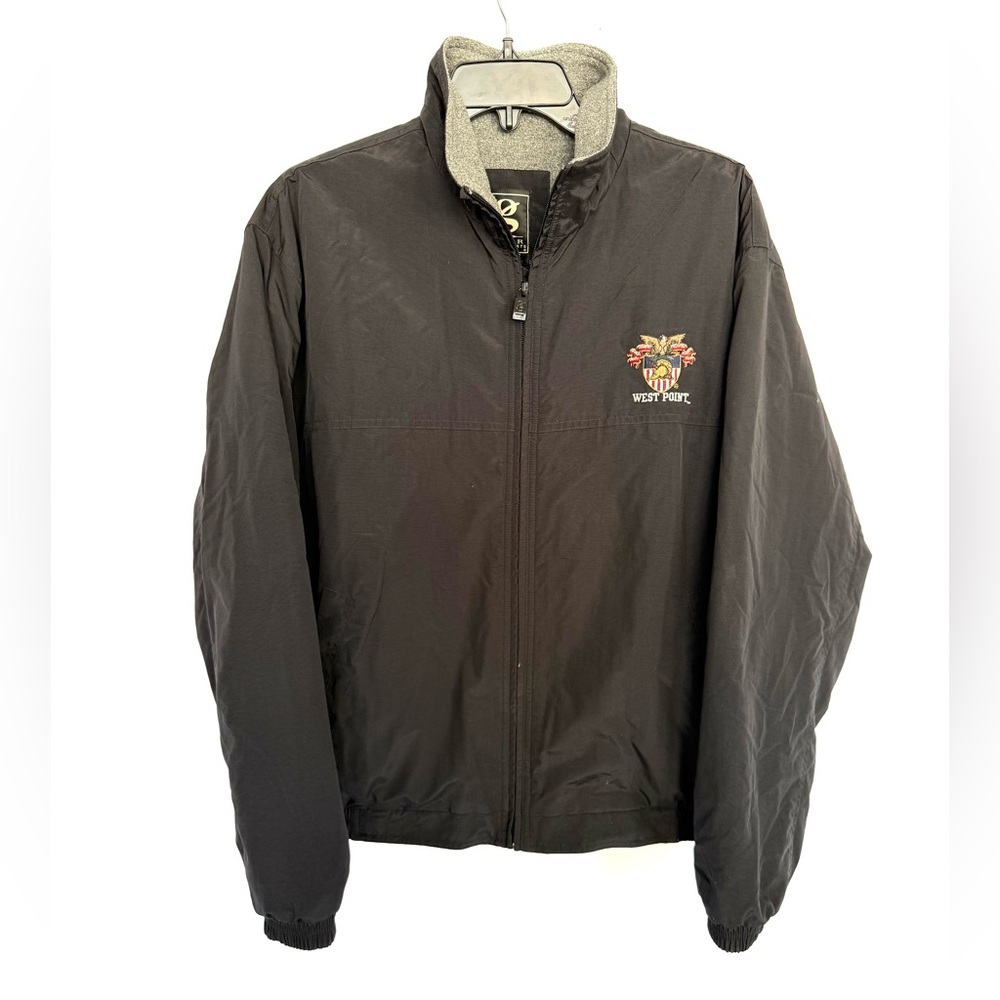 Vintage West Point Windbreaker Jacket Coat Fleece Lined Mens Size Small
